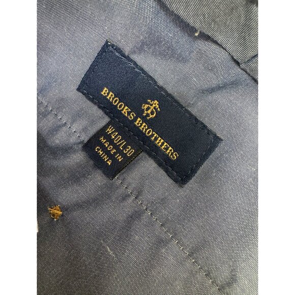 Brooks Brothers Performance Chino Golf Pants Men 40X30 Beige Lightweight Stretch - Picture 5 of 11